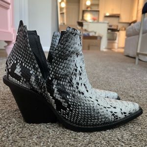 Jeffrey Campbell for Free People Snakeskin Booties
